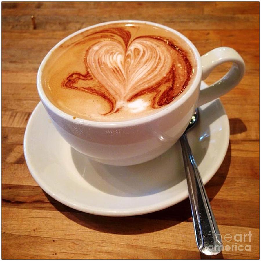 Coffee Photograph - Latte Love by Susan Garren
