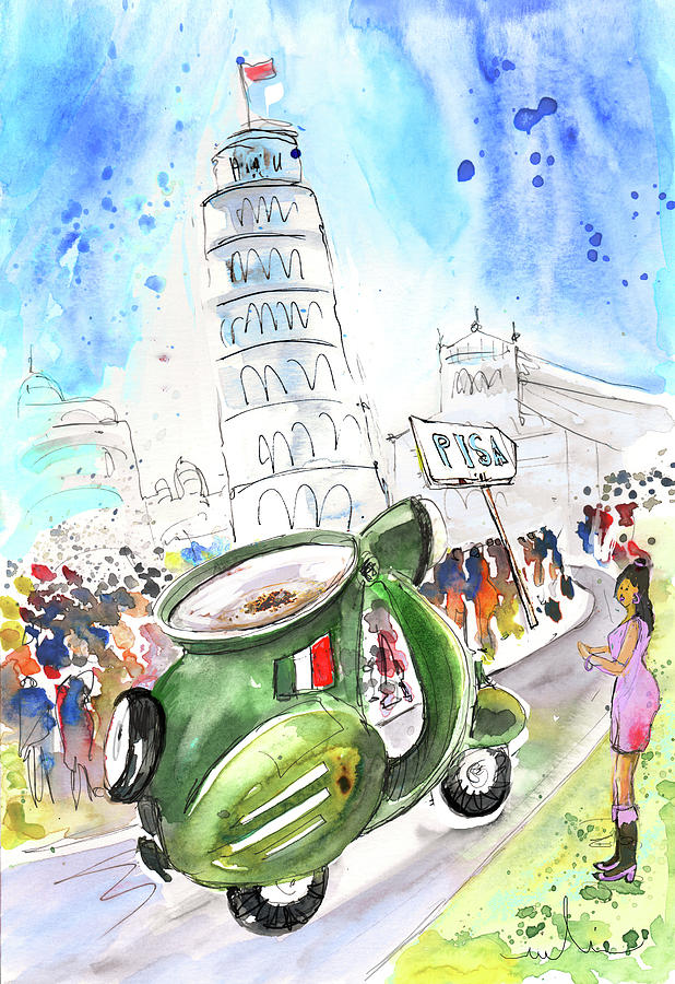 Latte Macchiato in Pisa Painting by Miki De Goodaboom