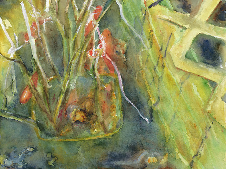 Lattice Pond Painting by Madeleine Arnett