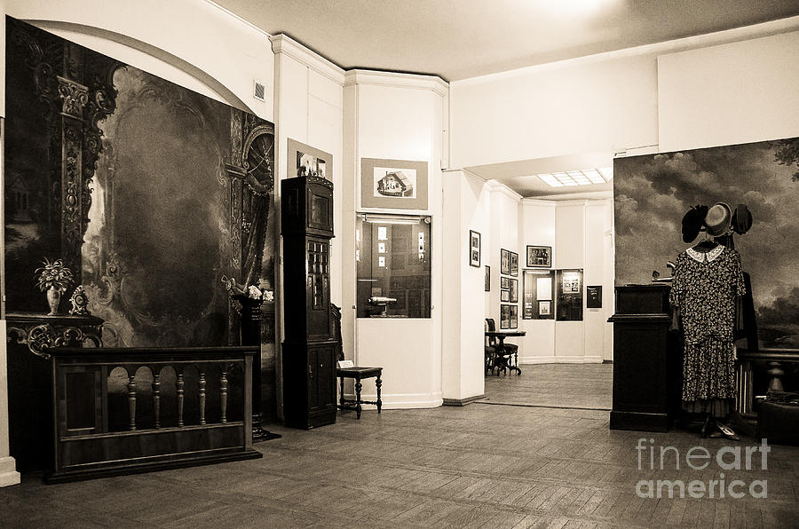 Latvian Photo Studio In The Beginning Of The 20th Century BW Photograph by RicardMN Photography