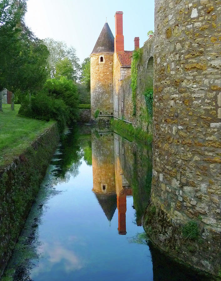 LAubraie Tower Reflection Photograph by Vicki Hone Smith