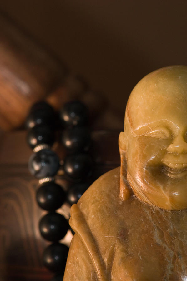 Buddha Photograph - Laughing Buddha by Edward Myers
