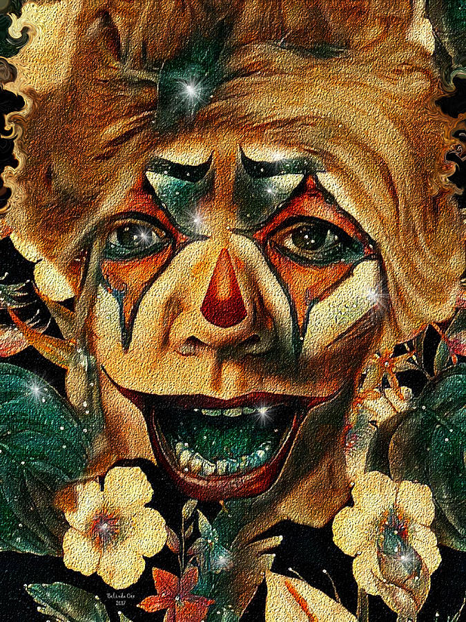 Laughing Clown Digital Art by Artful Oasis