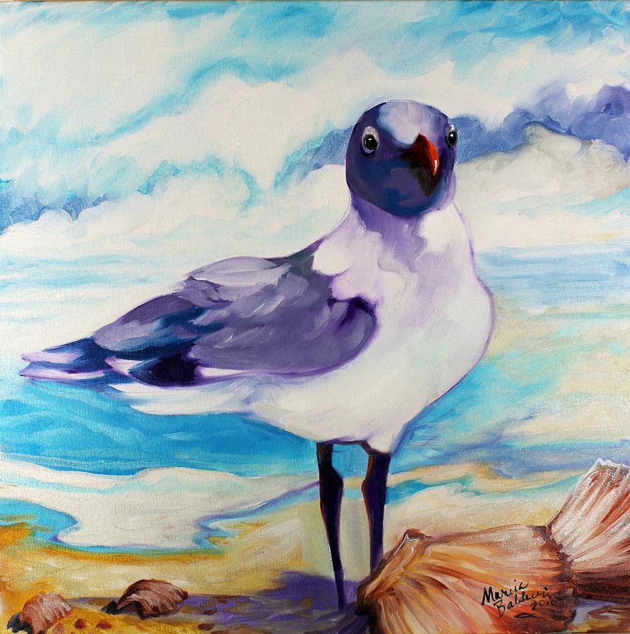 Laughing Gull Painting by Marcia Baldwin