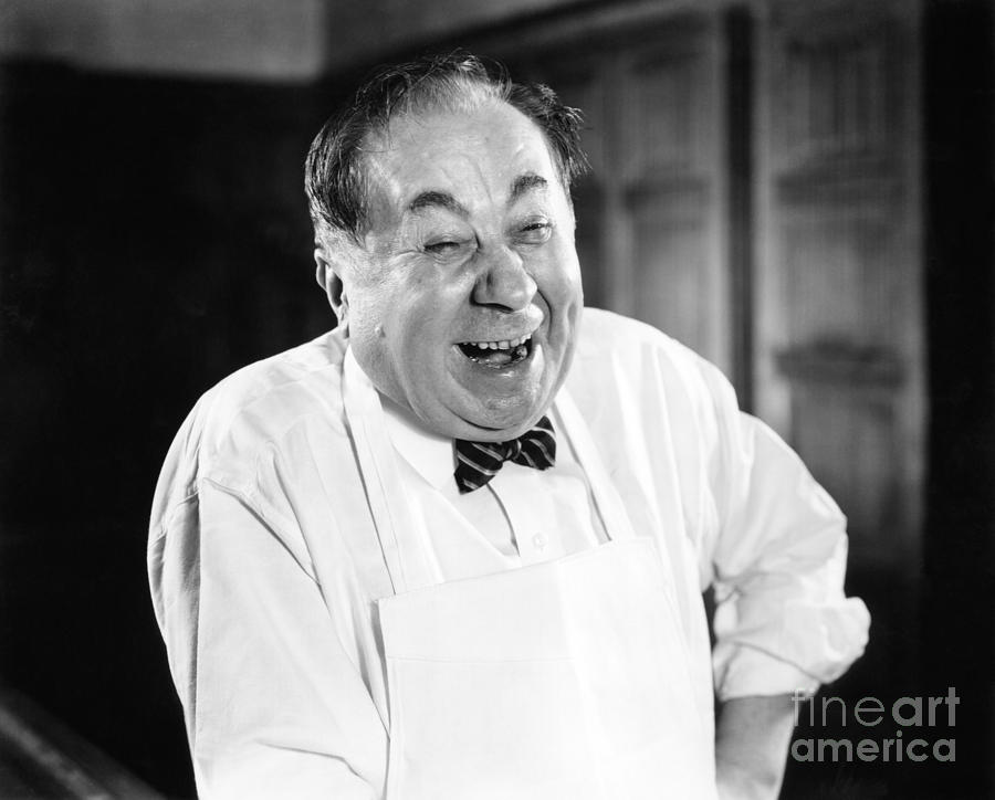 Laughing Man In Apron, C.1930-40s Photograph by H. Armstrong Roberts/ClassicStock