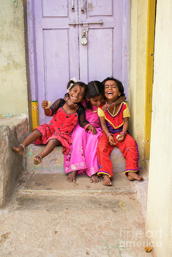 India Photograph - Laughter by Tim Gainey