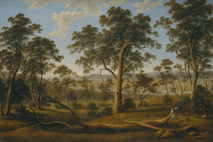 John Glover Painting - Launceston and the river Tamar by John Glover