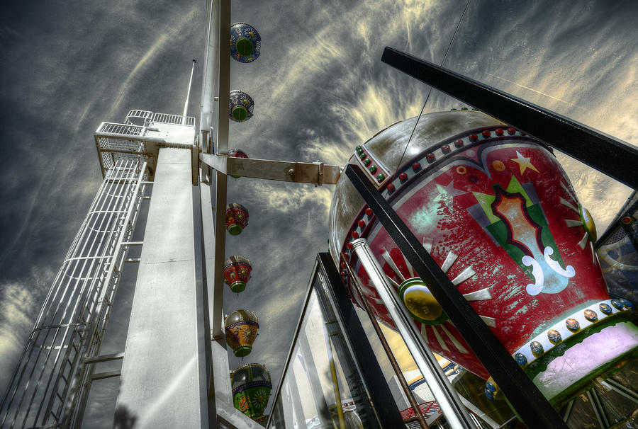 Ferris Wheel Photograph - Launch Pad by Wayne Sherriff