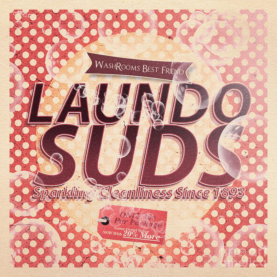 Laundo Soap Suds Advertising Digital Art