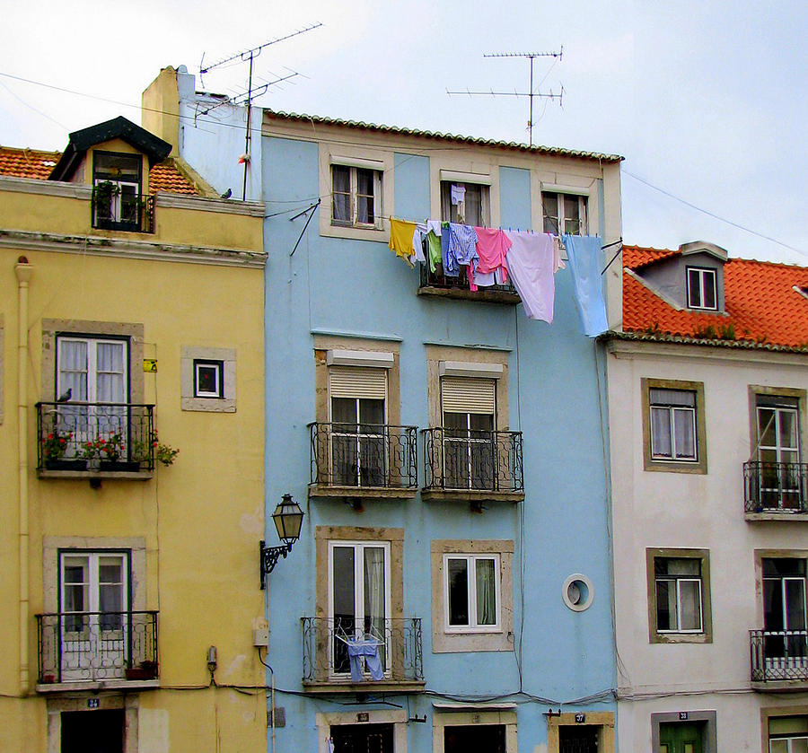 Laundry Day in Lisbon Photograph by Carla Parris