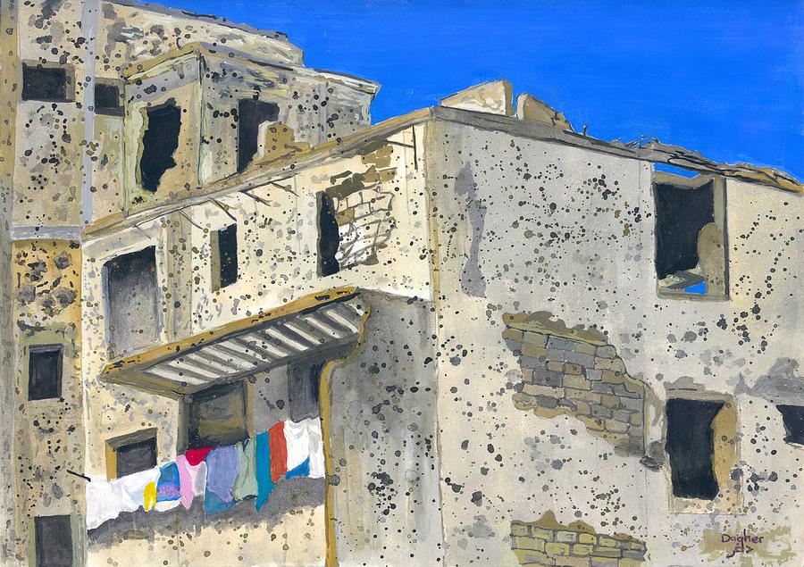 Laundry Day Painting by Joe Dagher