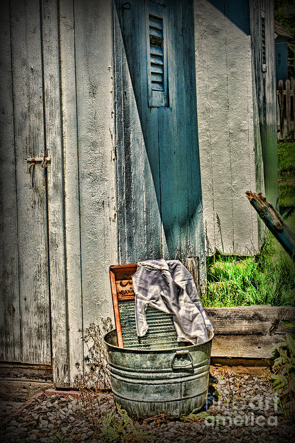 Laundry Day The Old Fashion Way Photograph by Paul Ward