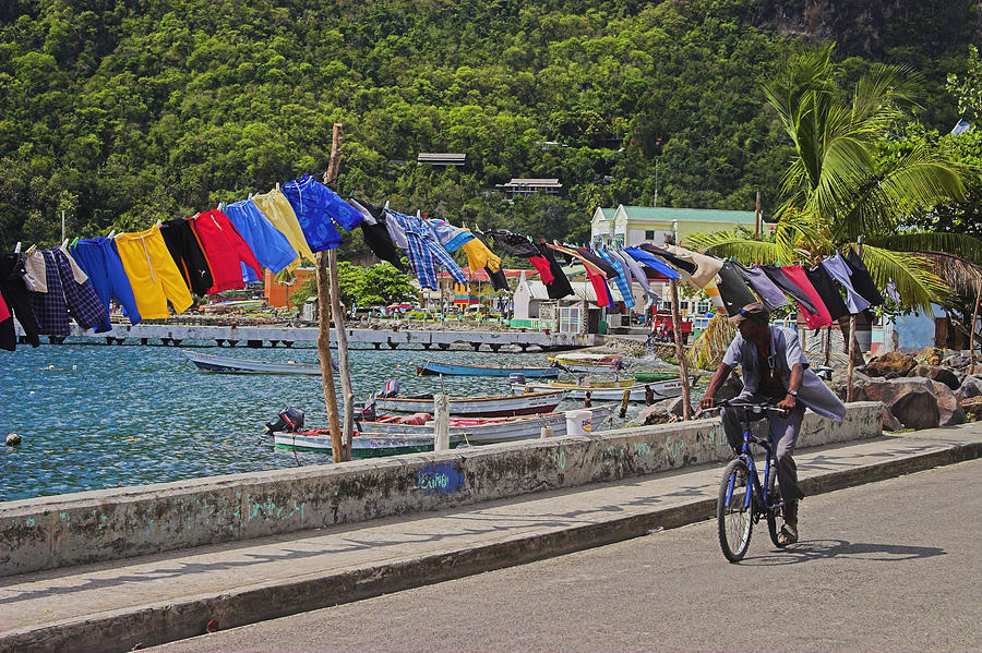 Laundry Drying- St Lucia. Photograph by Chester Williams
