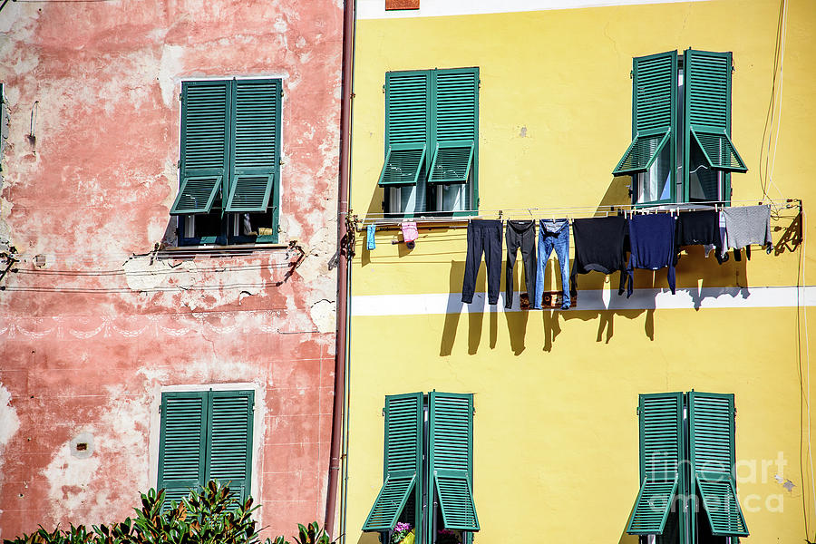Laundry Hanging in Vernazza, Cinque Terre, Italy by Global Light Photography - Nicole Leffer Laundry Hanging in Vernazza, Cinque Terre, Italy by Global Light Photography - Nicole Leffer