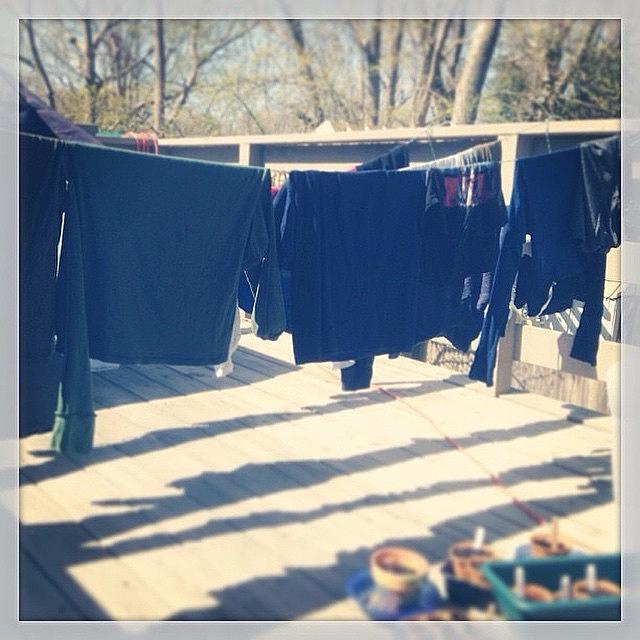 Earthday Photograph - Laundry On The Line #twenty20app by Keila Carvalho