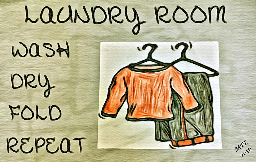 Laundry Room Painting by Marian Lonzetta