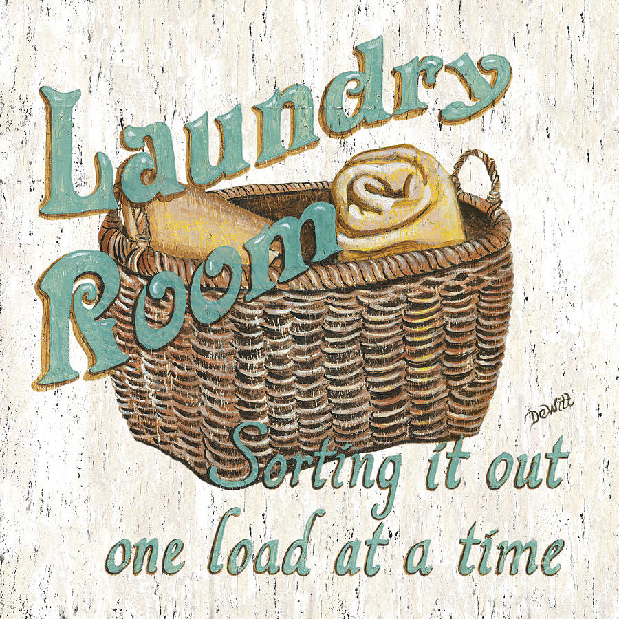 Sign Painting - Laundry Room Sorting it Out by Debbie DeWitt