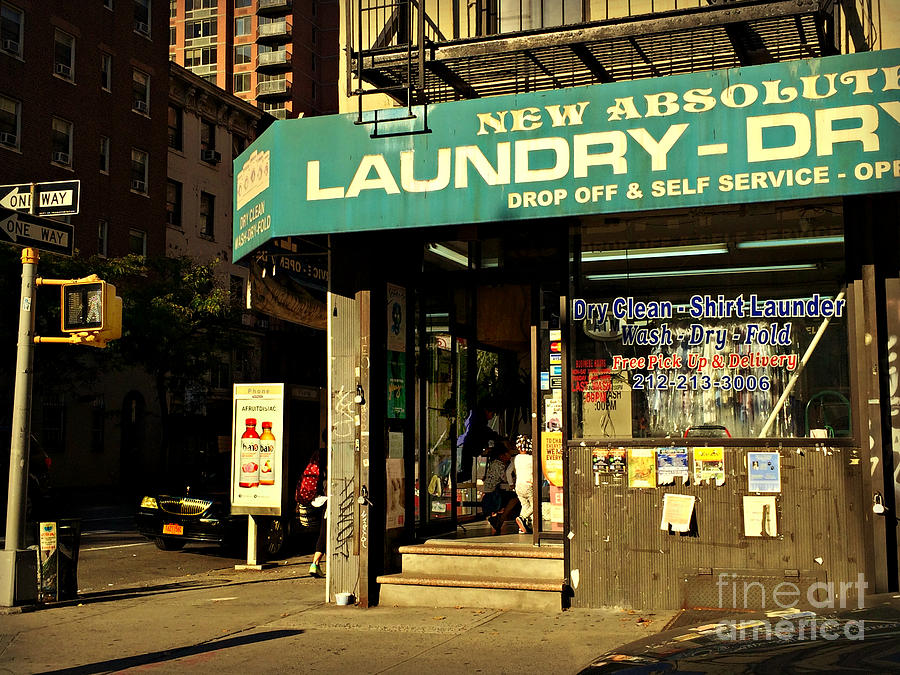 Laundry - Time - Sun and Shadow Photograph by Miriam Danar