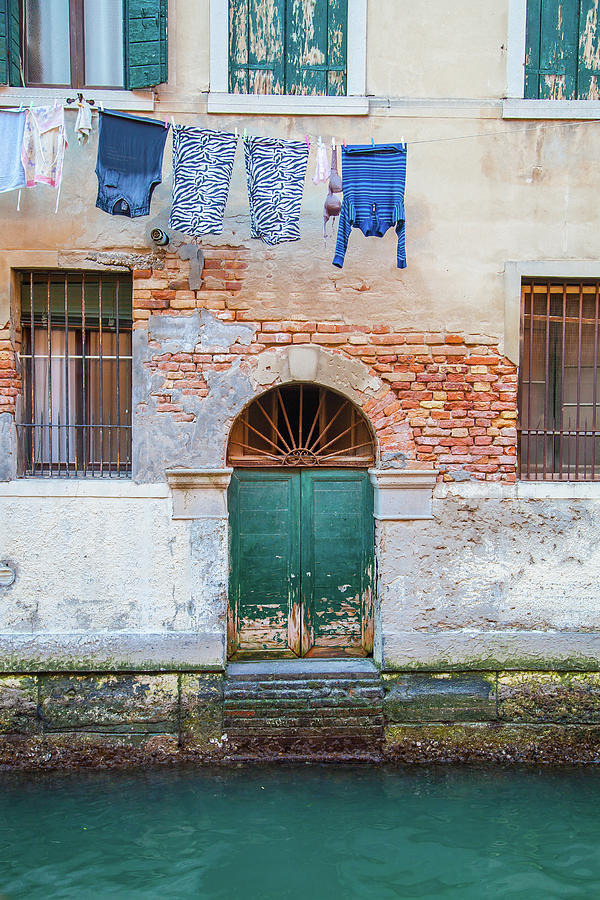 Laundy Hangs in Venice Photograph by W Chris Fooshee Laundy Hangs in Venice Photograph by W Chris Fooshee
