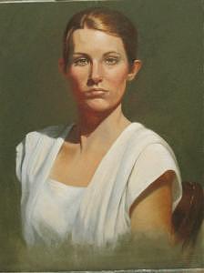 Laura Painting - Laura by Pat Aube Gray Laura Painting - Laura by Pat Aube Gray