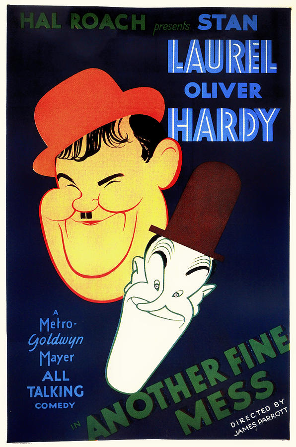 Movie Mixed Media - Laurel and Hardy - Another Fine Mess 1930 by Mountain Dreams
