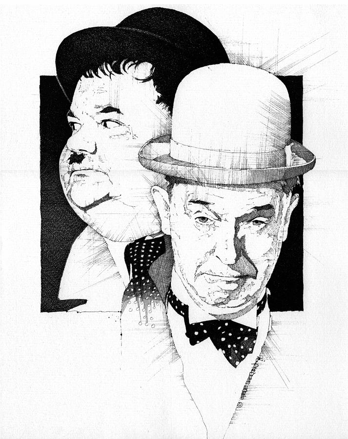 Laurel and Hardy Fan Art L  H  Caricature Celebrity caricatures  Caricature sketch