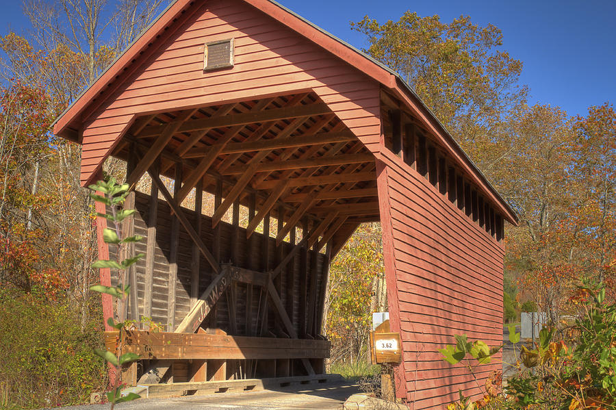 Laurel Creek or Lillydale Covered Bridge Photograph by Jack R Perry