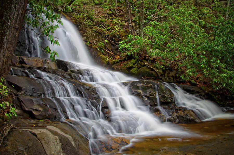 Laurel Falls, Smokies near Gatlinburg, TN Photograph by Ina Kratzsch ...