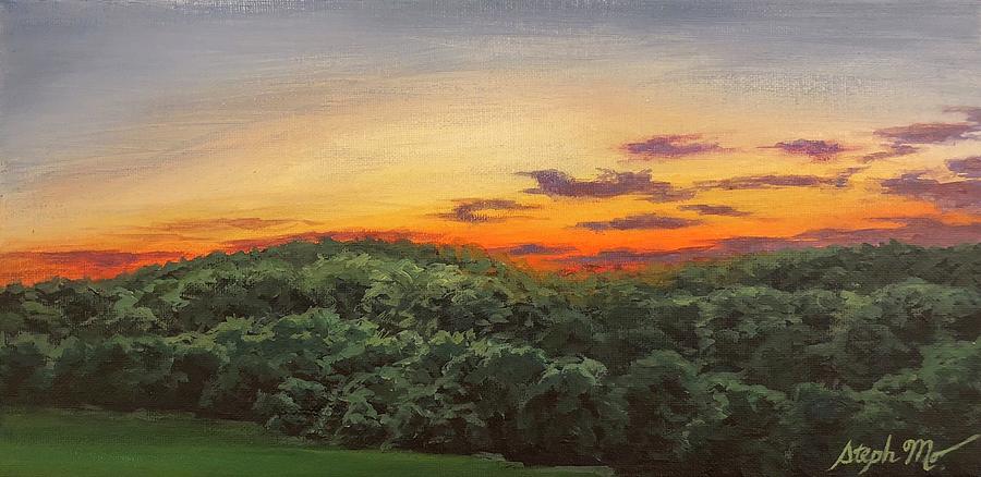 Laurel Highlands Sunset Painting by Steph Moraca - Fine Art America