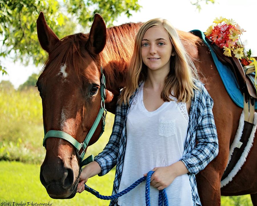 Lauren and Almond Photograph by Vicki Dreher