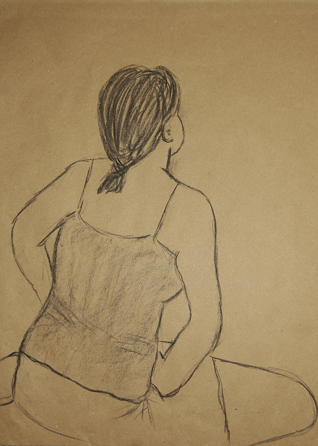 Portrait Drawing - Lauren No.2 by Marina Garrison