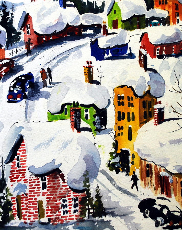 Laurentian Snows Painting by Wilfred McOstrich