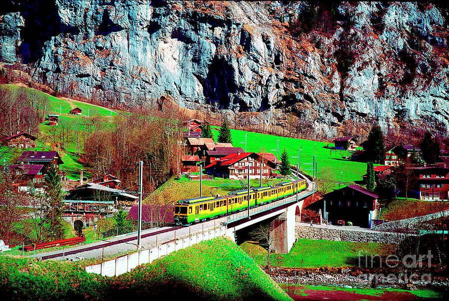  Lauterbrunnen Electric Train Photograph by Tom Jelen