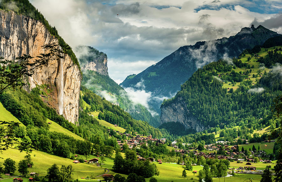 Lauterbrunnen Valley landscape Photograph by P Madia - Pixels