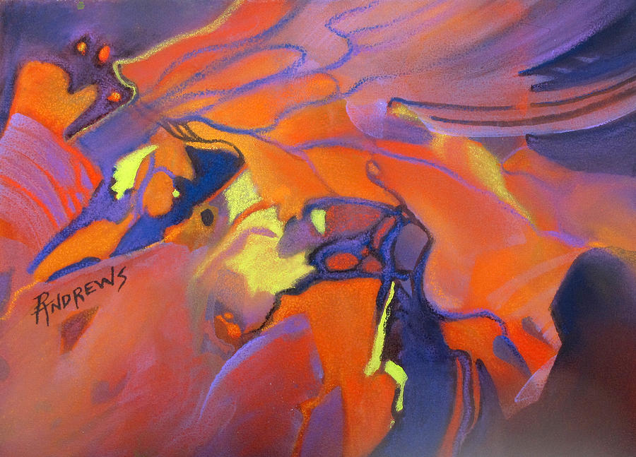 Lava Dance Painting by Rae Andrews