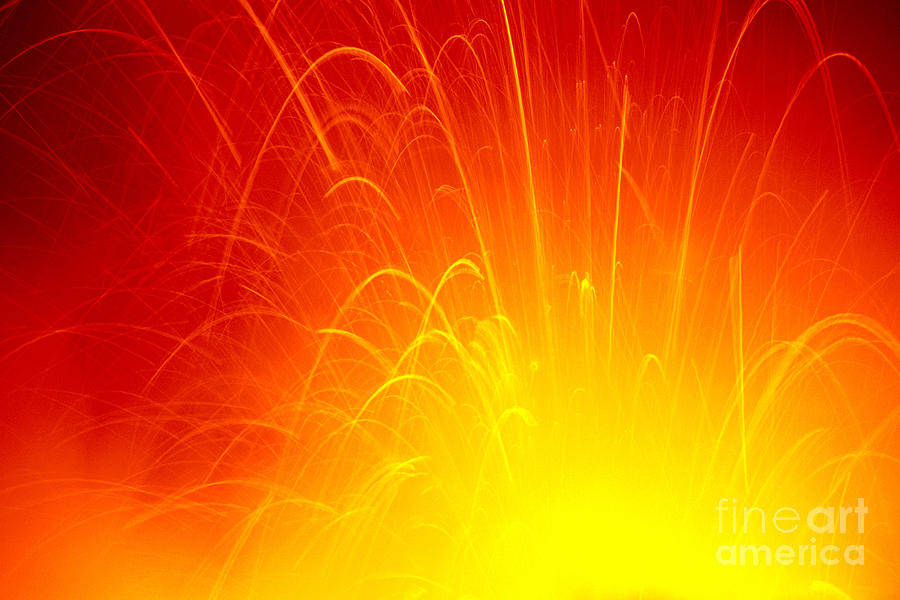 Lava Explodes Into Ocean Photograph by Peter French - Printscapes