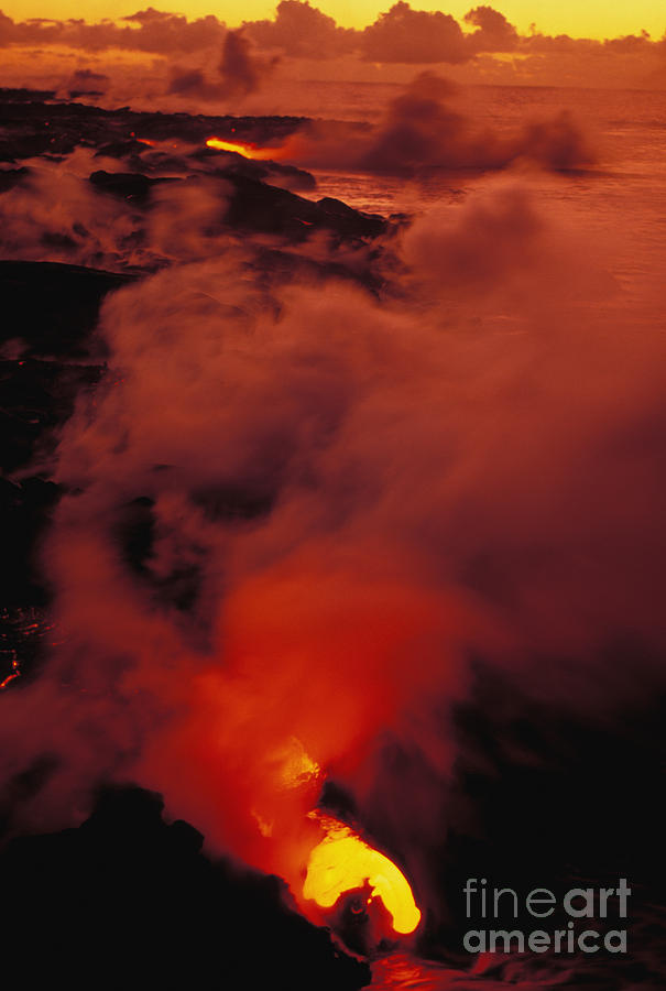 Lava Flow Photograph by Allan Seiden - Printscapes