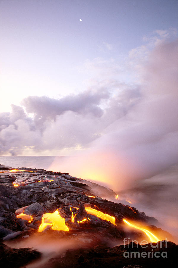 Lava Flow At Dawn Photograph by Peter French - Printscapes