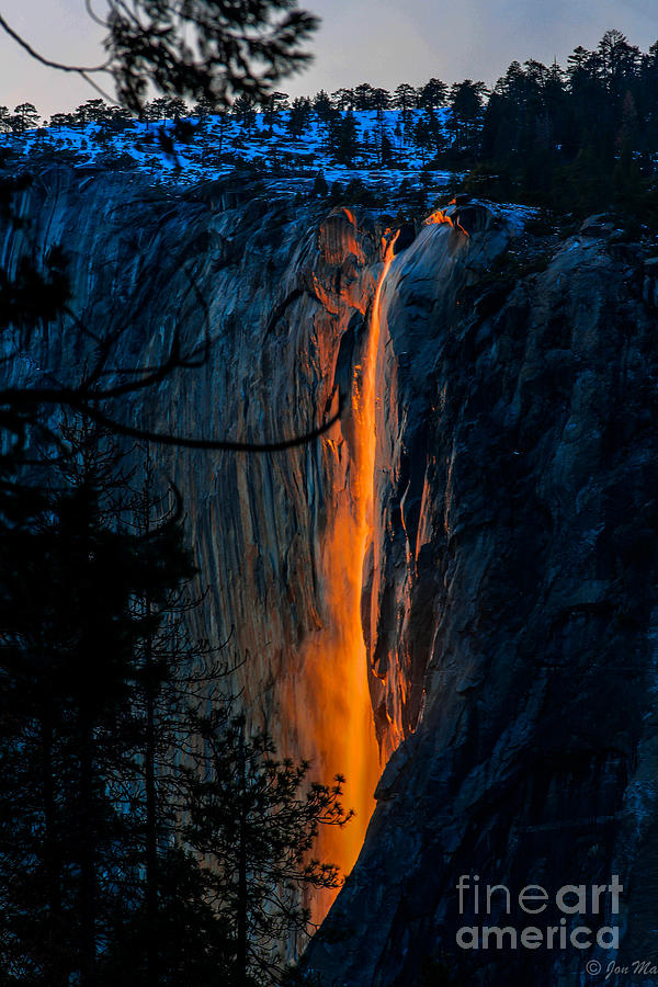 Yosemite National Park Photograph - Lava Flow - Firefall by Jon Ma