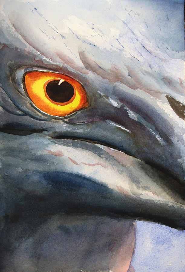 Heron Painting - Lava Heron Eye by Libby Cagle Heron Painting - Lava Heron Eye by Libby Cagle