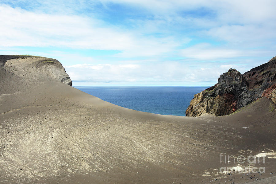 Lava Landscape Ocean View Photograph