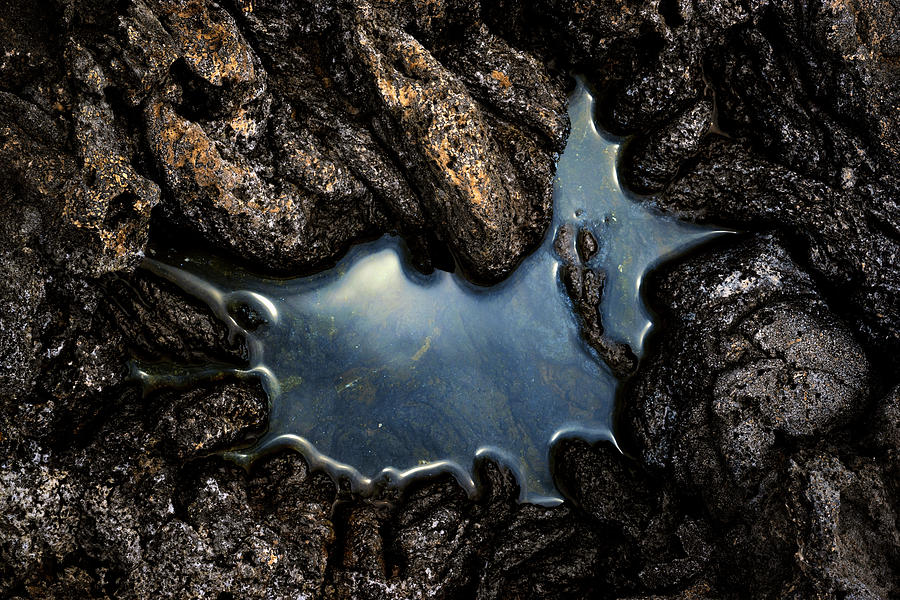 Lava Rock Water Photograph by Christopher Johnson