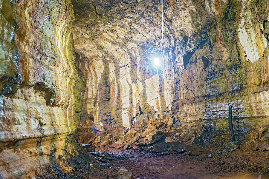 Lava Tunel on Santa Cruz Island, Galapagos Photograph by Marek Poplawski