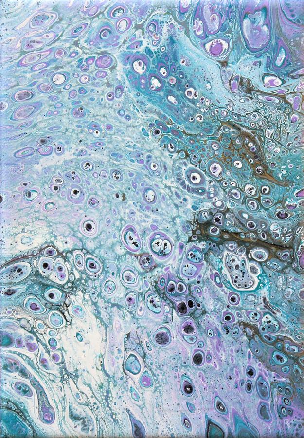 Abstract Painting - Lavander River by Christie Webb