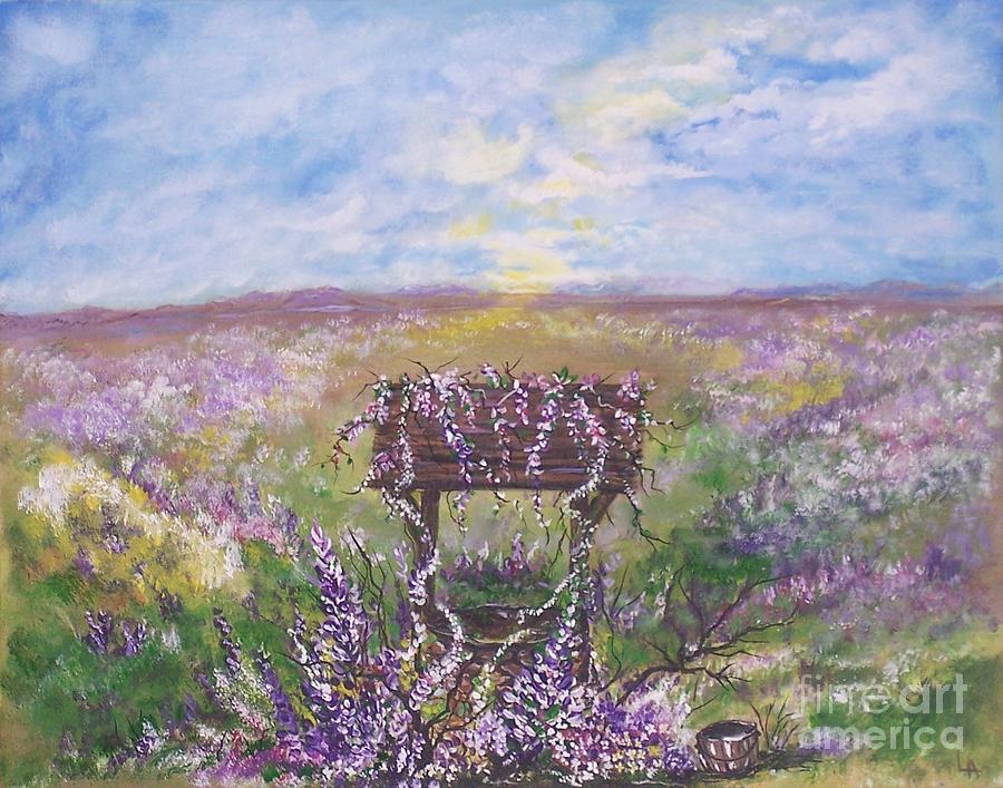 Lavendar Wishes Painting by Leslie Allen