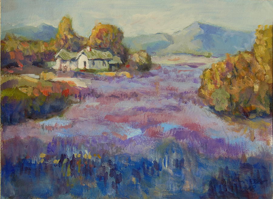 Lavendel in Provence Painting by Alfons Niex