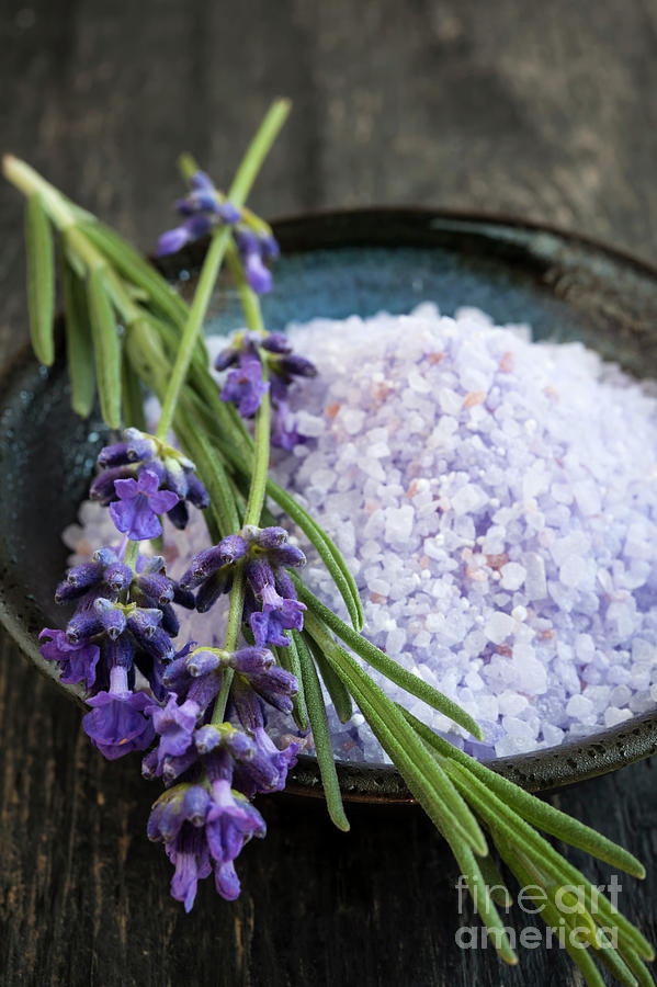Lavender bath salts Photograph by Elena Elisseeva