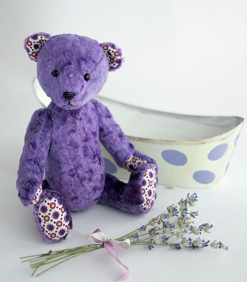 lavender colour teddy bear