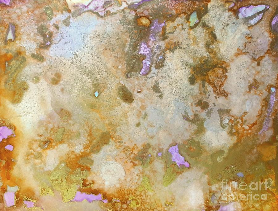 Lavender Flecks Painting by Terri Mills