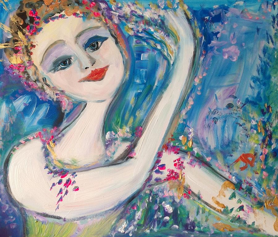 Lavender dancer  Painting by Judith Desrosiers